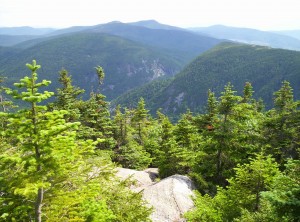 A view toward what I believe is the Notch prior to descending from Speck Pond