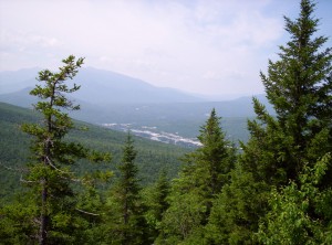 A view from on high toward Gorham, my next big stopping point