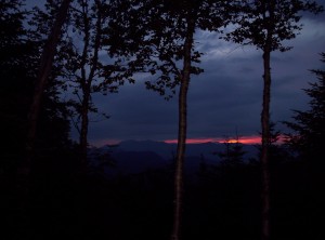 Sunrise from Beaver Brook Shelter