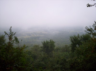 A foggy day above Cumberland Valley