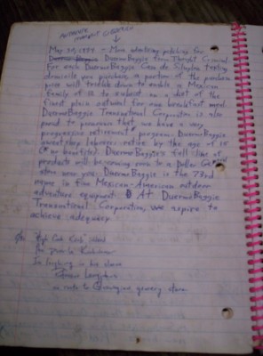A followup entry by Thought Criminal on "DuermoBaggie Transnational Corporation"