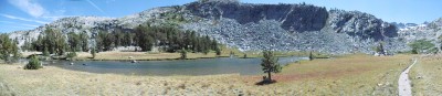 Panorama view just past a river crossing